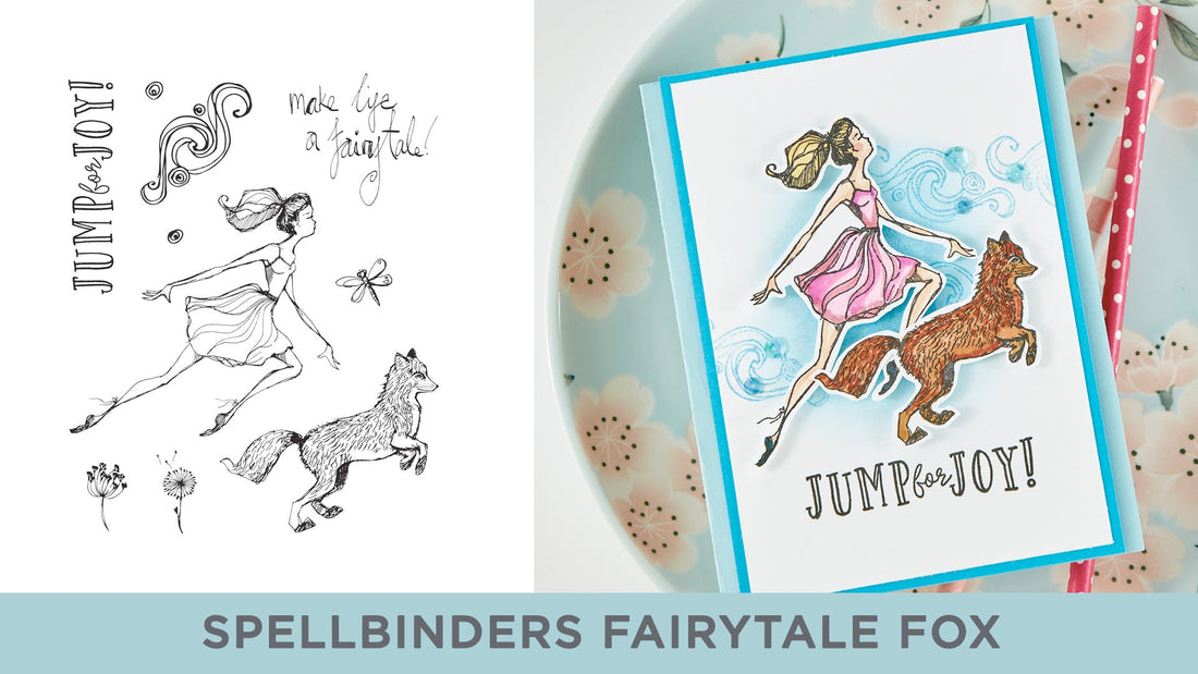 Cardmaking Inspiration | Jump For Joy Card Featuring Fairytale Fox with Kim Kesti