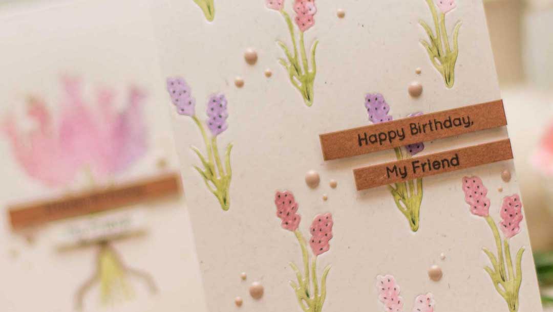 Lavender & Poppies Inspiration | Die-cutting without Dimension with Elena