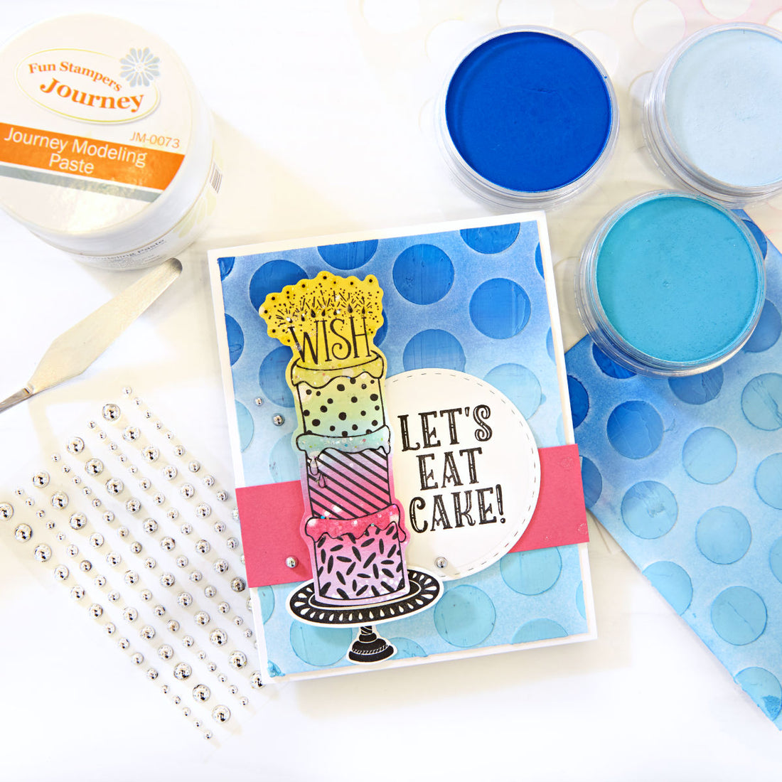 3 Ways to Use Stencils and Modeling Paste on Handmade Cards