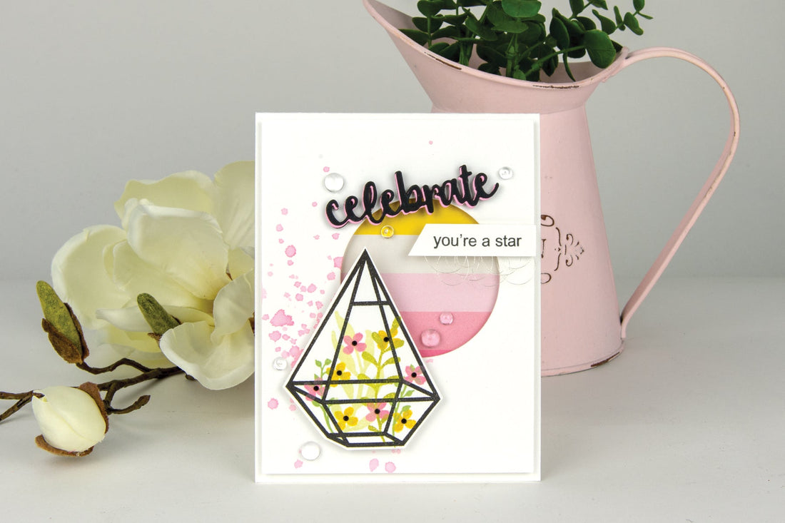 Using Just Stamps & Dies! October "Watercolor" 2018 Card Kit of the Month Edition