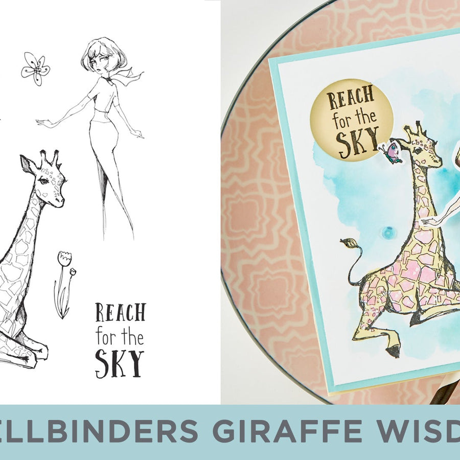 Cardmaking Inspiration | Reach for the Sky Card Featuring Giraffe Wisdom with Kim Kesti