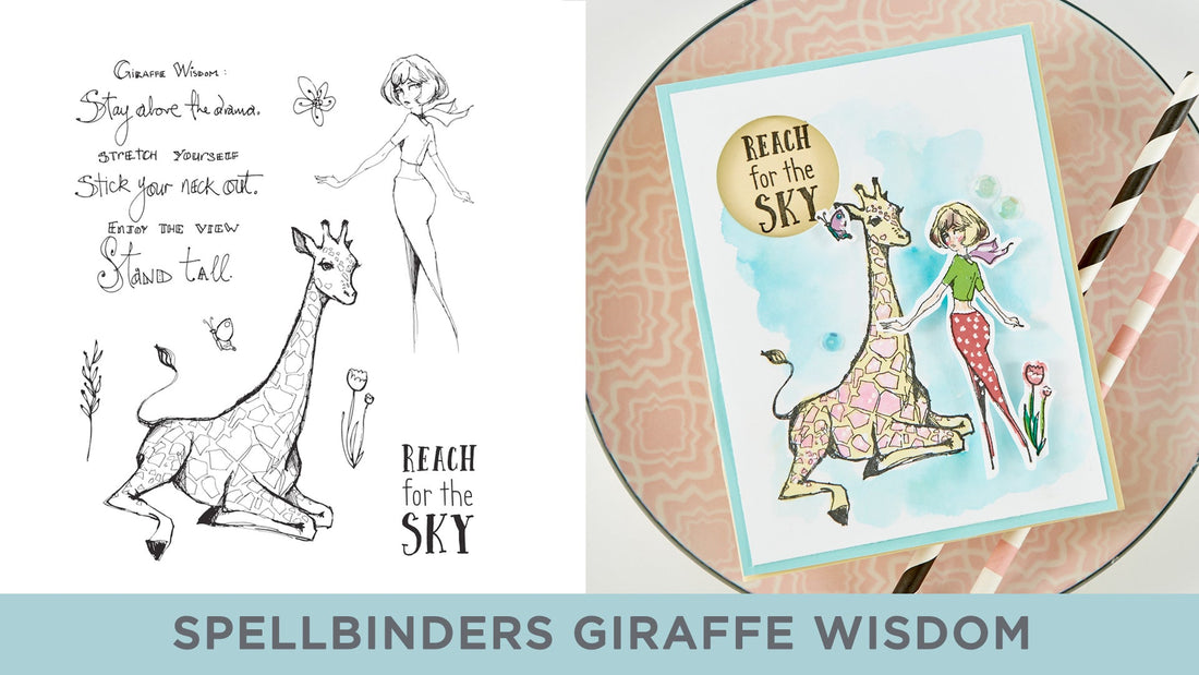 Cardmaking Inspiration | Reach for the Sky Card Featuring Giraffe Wisdom with Kim Kesti