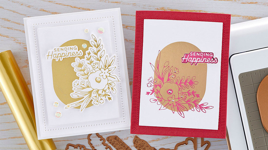 August 2022 Glimmer Hot Foil Kit of the Month Preview & Tutorials – Illustrated Floral & Solid