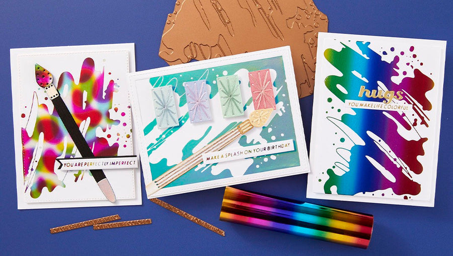 August 2024 Glimmer Hot Foil Kit of the Month Preview & Tutorials – Colorful Splash