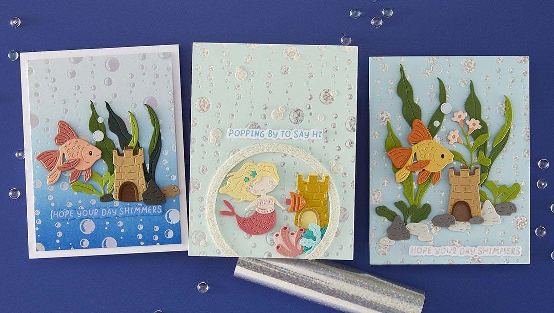 August 2025 Glimmer Hot Foil Kit of the Month Preview & Tutorials – Beneath the Bubbles