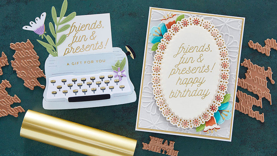 February 2022 Glimmer Hot Foil Kit of the Month Preview & Tutorials – Anytime Glimmer Sentiments
