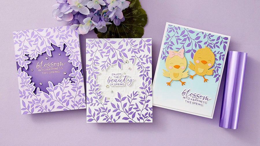 February 2025 Glimmer Hot Foil Kit of the Month Preview & Tutorials – Spring Canopy