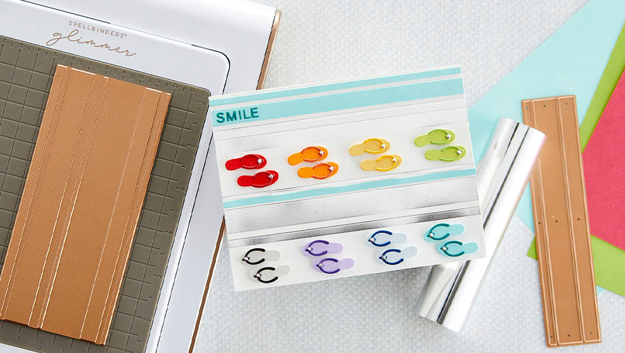 July 2022 Glimmer Hot Foil Kit of the Month Preview & Tutorials – Add a Stripe of Color