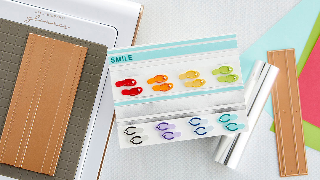 July 2022 Glimmer Hot Foil Kit of the Month Preview & Tutorials – Add a Stripe of Color