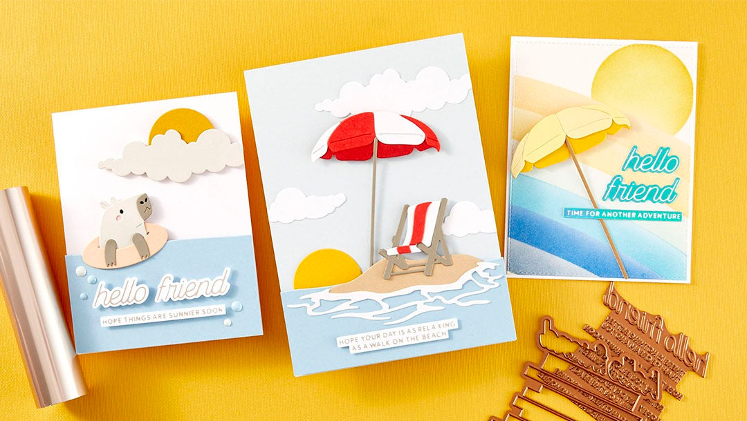 June 2024 Glimmer Hot Foil Kit of the Month Preview & Tutorials – Summertime Sentiments