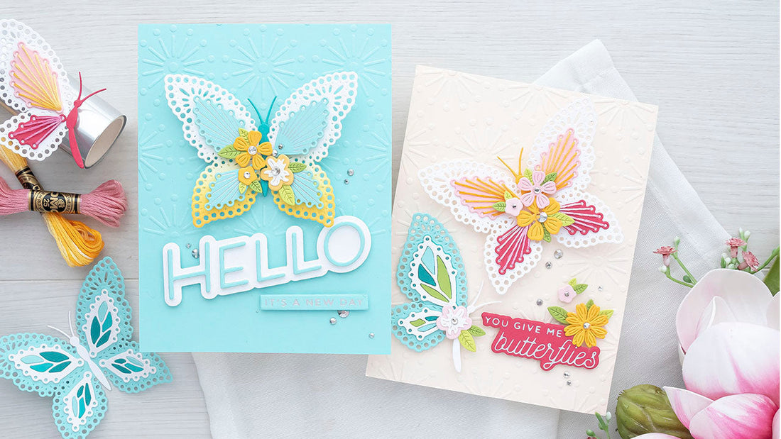 May 2022 Glimmer Hot Foil Kit of the Month Preview & Tutorials – Stitched Glimmer Butterflies