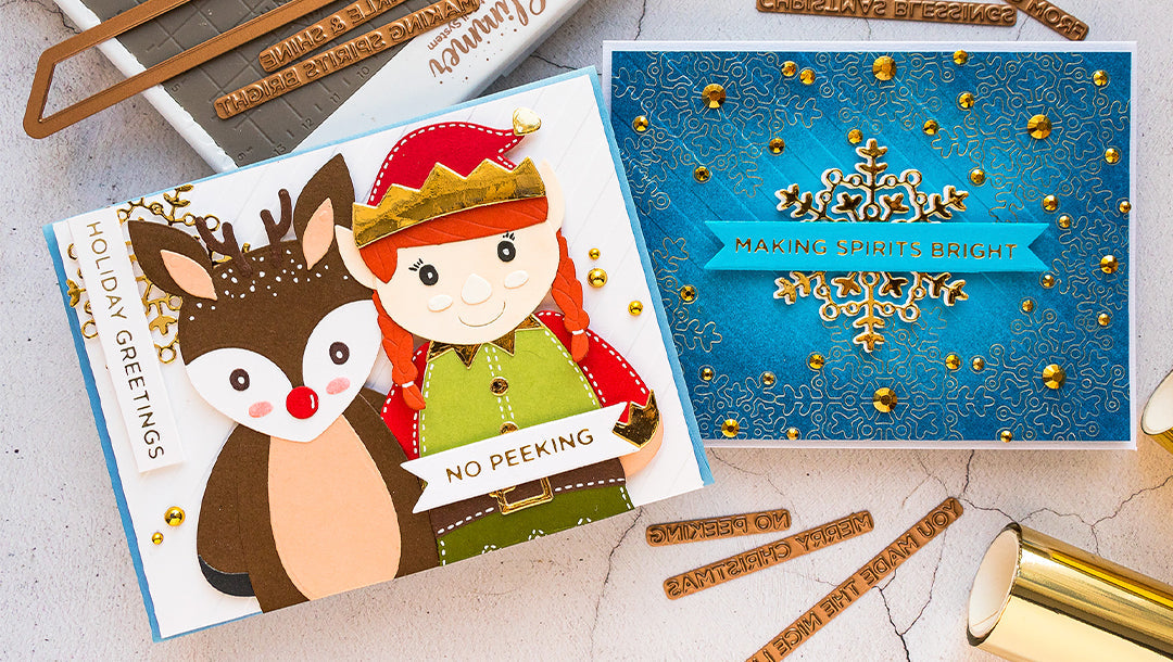 November 2019 Glimmer Hot Foil Kit of the Month is Here – Shimmering Merry Christmas Sentiments