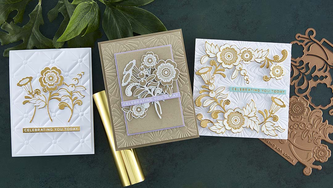 November 2022 Glimmer Hot Foil Kit of the Month Preview & Tutorials – Glimmer Edge Stylized Floral