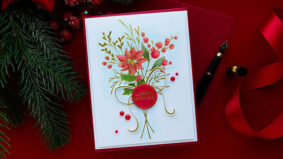 October 2023 Glimmer Hot Foil Kit of the Month Preview & Tutorials – Bouquet Full of Joy