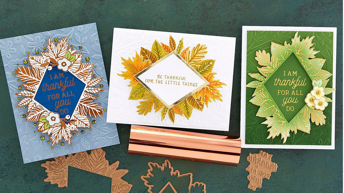 September 2022 Glimmer Hot Foil Kit of the Month Preview & Tutorials – Thankful For You