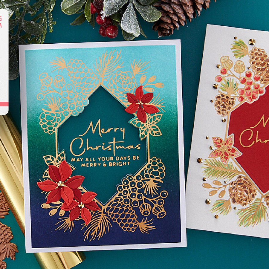July 2023 Glimmer Hot Foil Kit of the Month Preview & Tutorials – Glimmering Christmas Flora