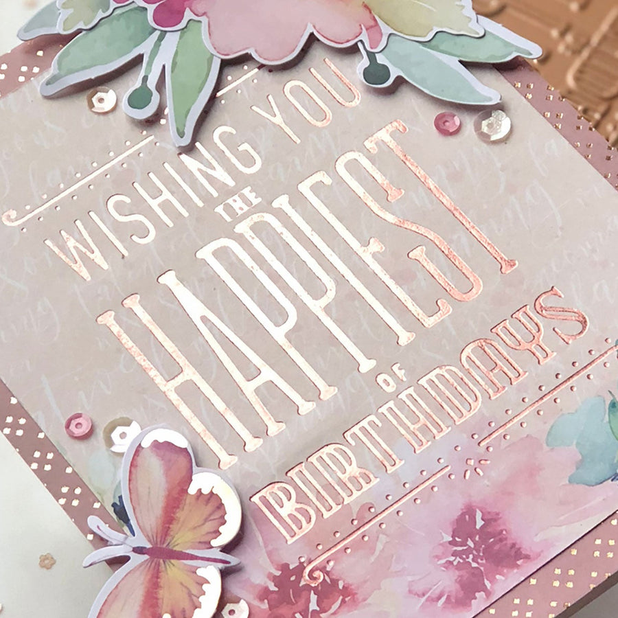 Glimmer Hot Foil Inspiration | Foiled Cards with Brenda