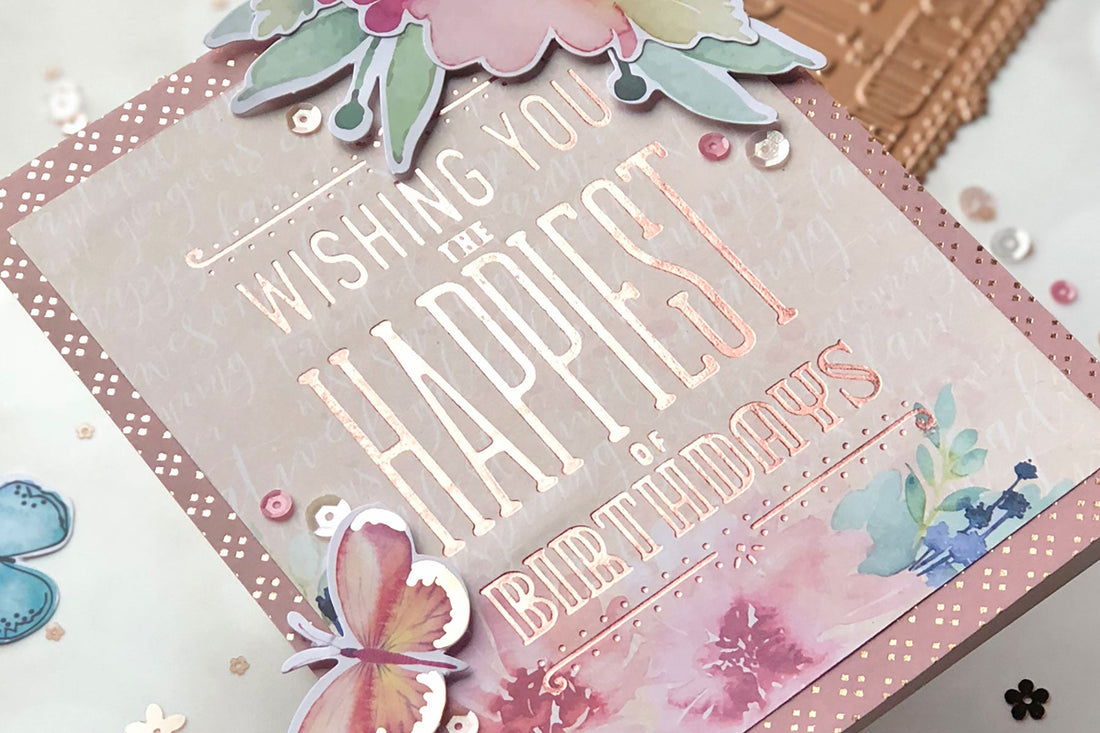 Glimmer Hot Foil Inspiration | Foiled Cards with Brenda