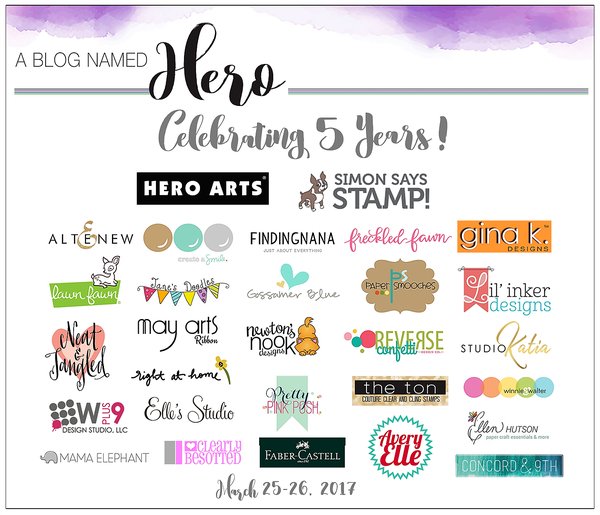 Happy 5th Anniversary A Blog Named Hero! Blog hop! - Hero Arts