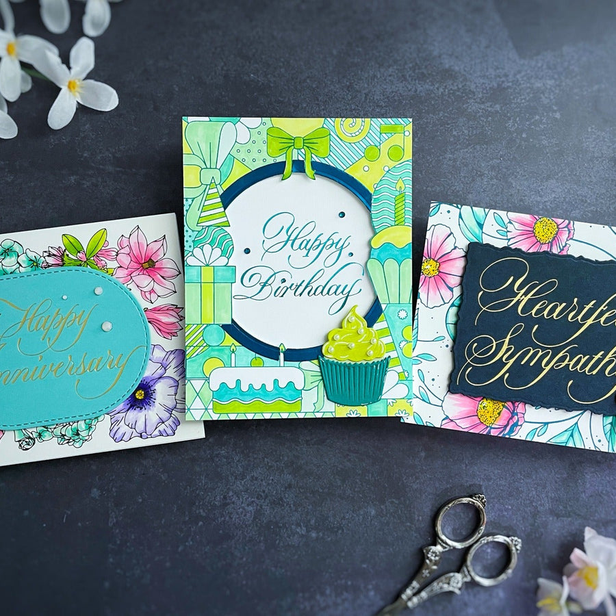 Beyond the Sentiment: Copperplate &amp; BetterPress Backdrops