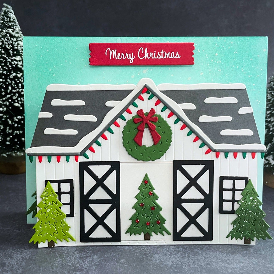 A Country Christmas Pop-Up Barn Card Tutorial