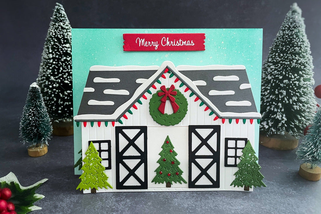 A Country Christmas Pop-Up Barn Card Tutorial