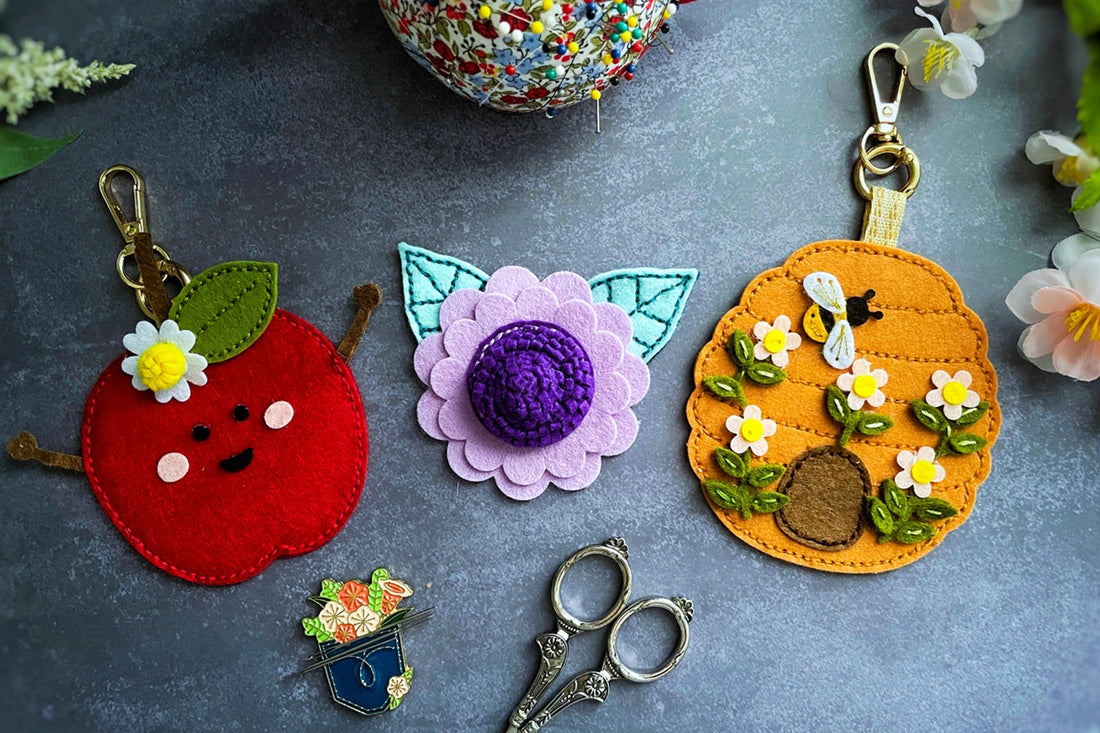Hand-Stitched Charm: Projects Featuring Nichol Spohr's Summer Felt Dies