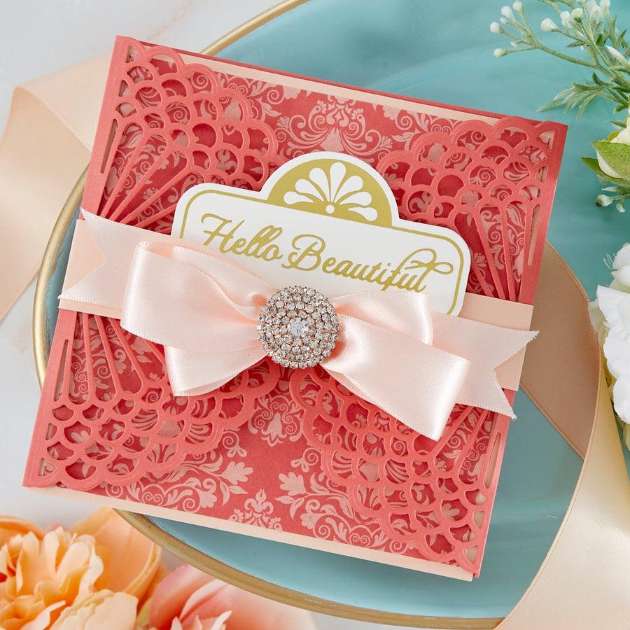 Cardmaking Inspiration | Hello Beautiful Card Featuring Vintage Starburst Valance and Gatefold with Kim Kesti