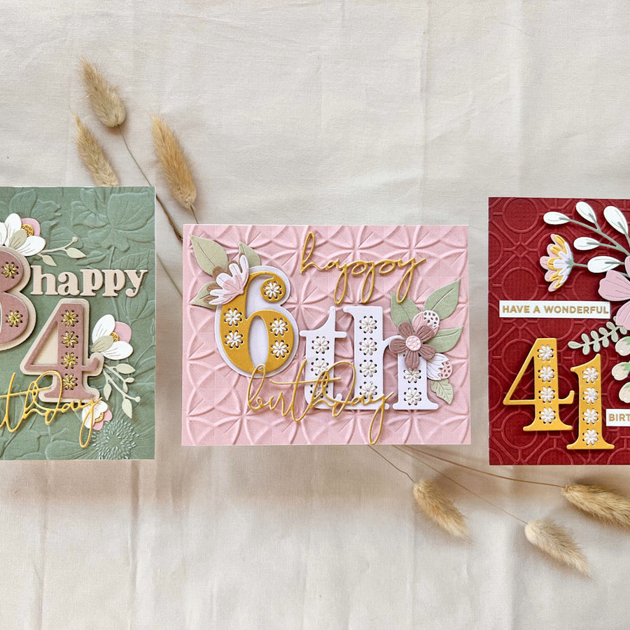Boho Birthday Cards by Spellbinders with Karen Reátegui