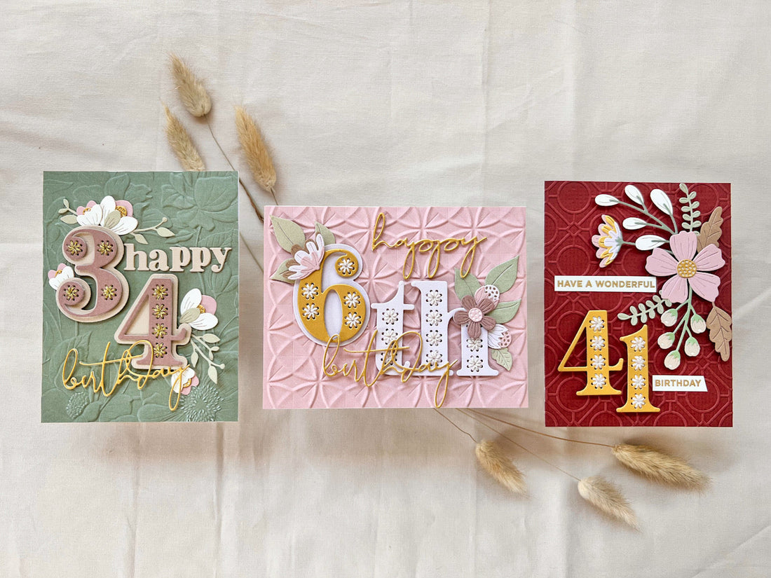 Boho Birthday Cards by Spellbinders with Karen Reátegui