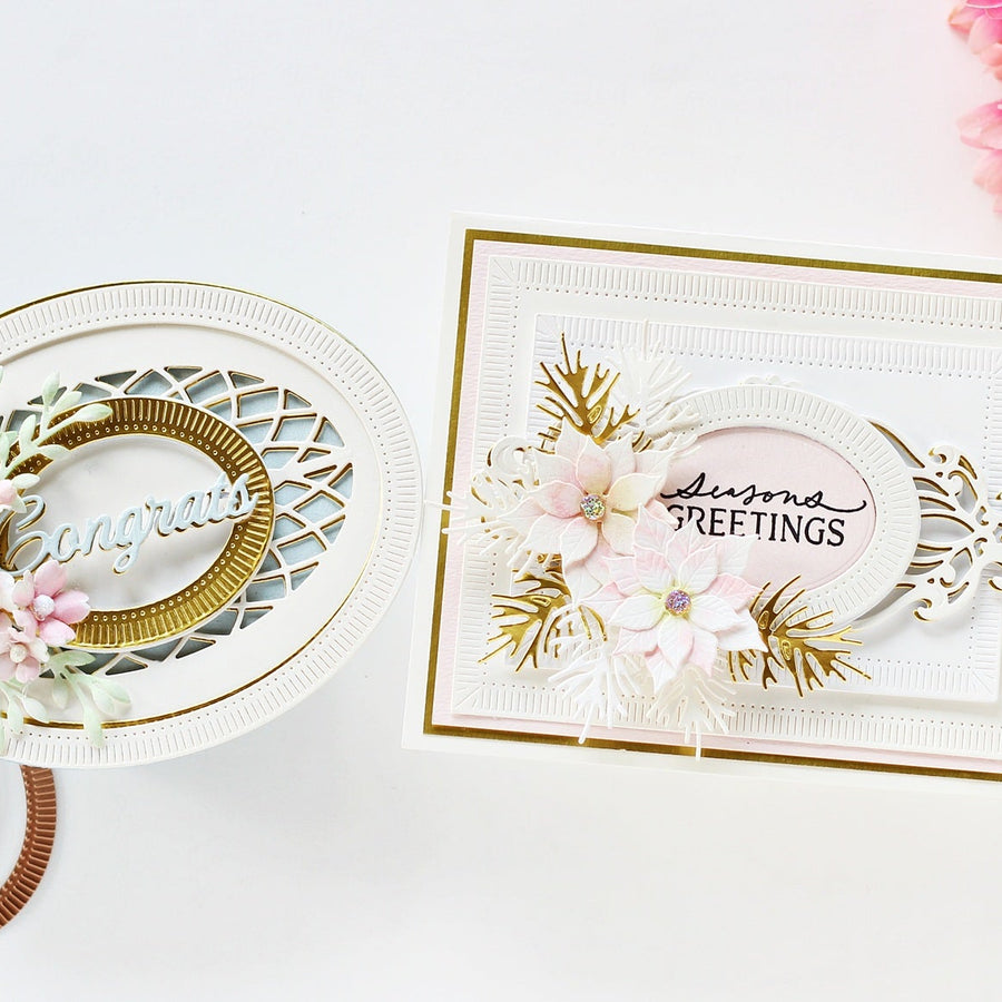 Handmade Cards using Spellbinders Fluted Classics Collection | Guest Post by Hussena Calcuttawala