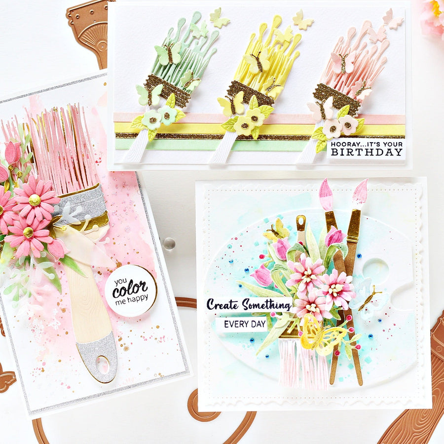 Handmade Paintbrush Cards with Hussena Calcuttawala