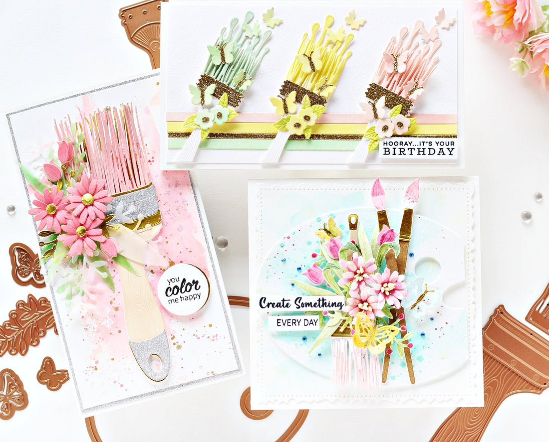 Handmade Paintbrush Cards with Hussena Calcuttawala
