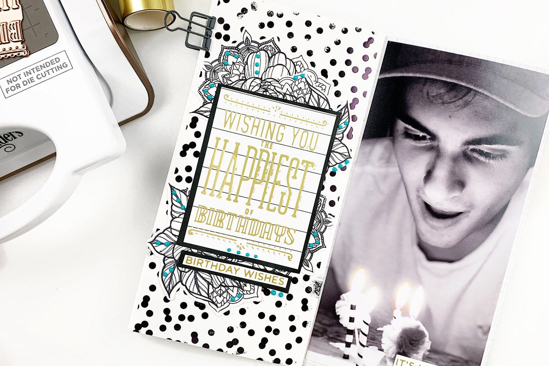 Video: Glimmer Hot Foil Inspiration | Happy Birthday Journal Spread