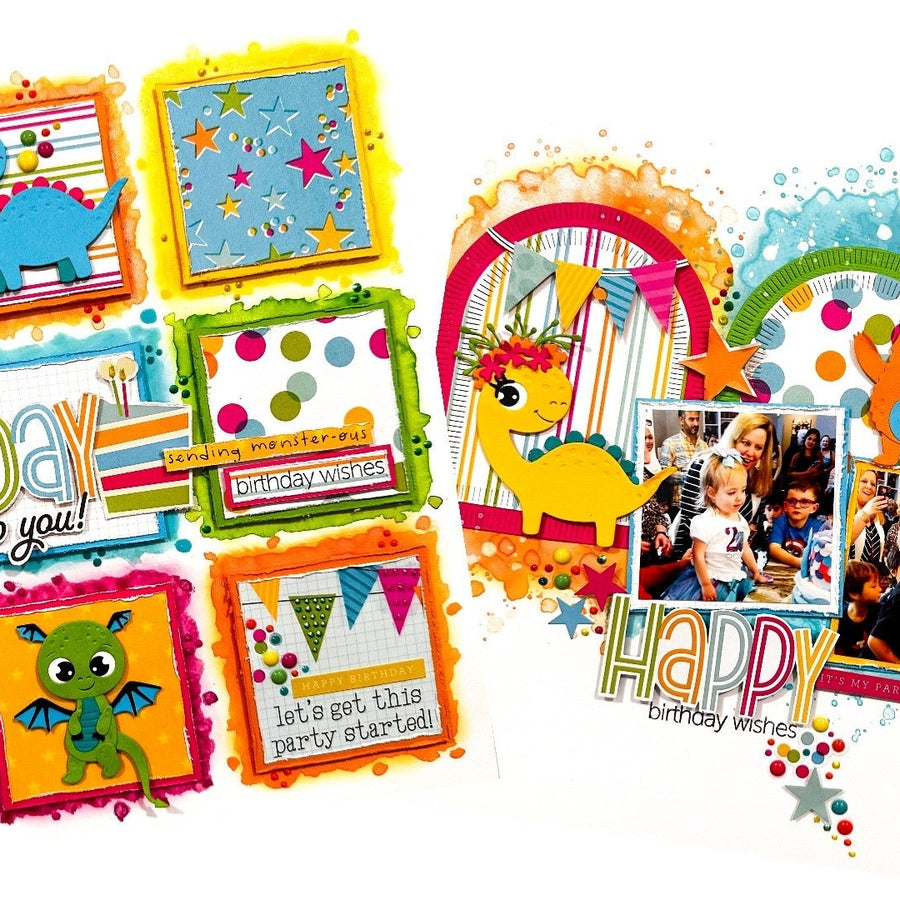 Monster Birthday Collection and the Simple Stories Birthday