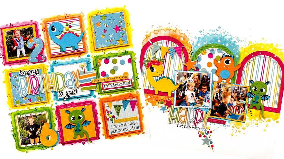 Monster Birthday Collection and the Simple Stories Birthday