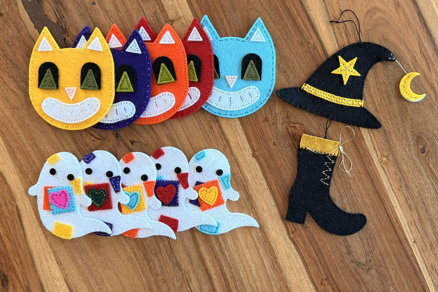 Fun Halloween Stitching Tutorial Featuring the Charming Witch Hat by Nichol Spohr, S4-1564, S4-1562, S5-773, S7-301