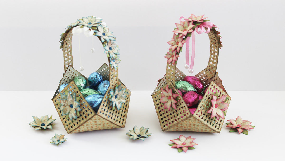 Easter Lattice Floral Basket by Marisa Job