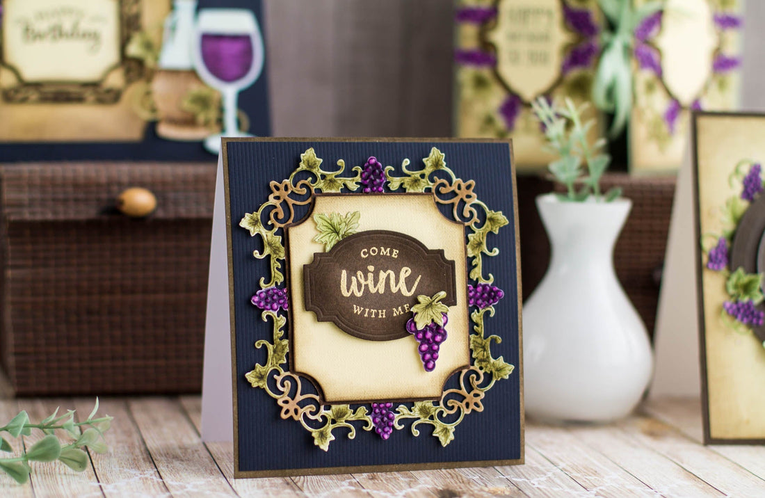 Cardmaking Inspiration | Come Wine With Me with Elena