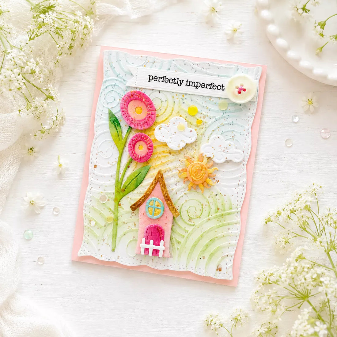 How to Make a Whimsical Village Scene Card with Spellbinders Dies