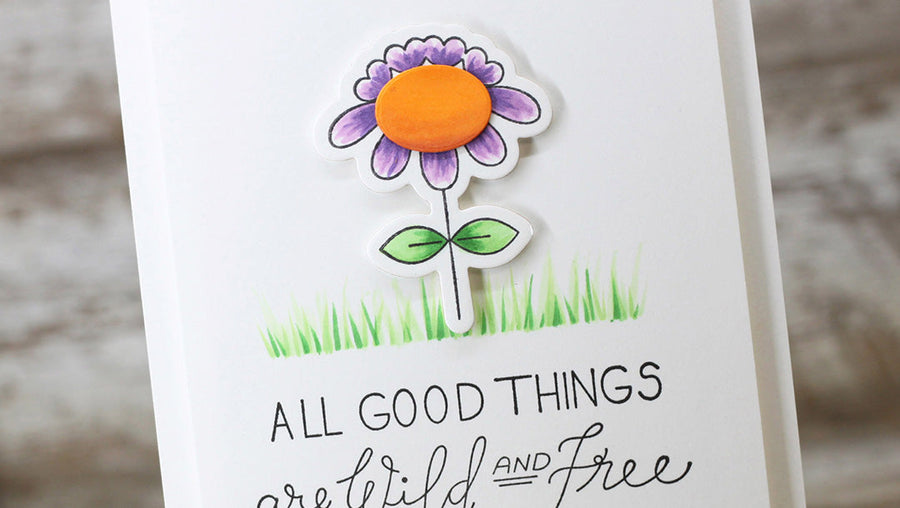 Love Set Match Inspiration | Clean & Simple Floral Card with Laurie