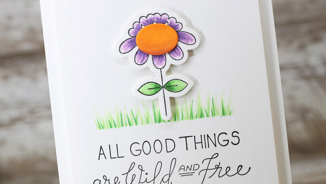 Love Set Match Inspiration | Clean & Simple Floral Card with Laurie