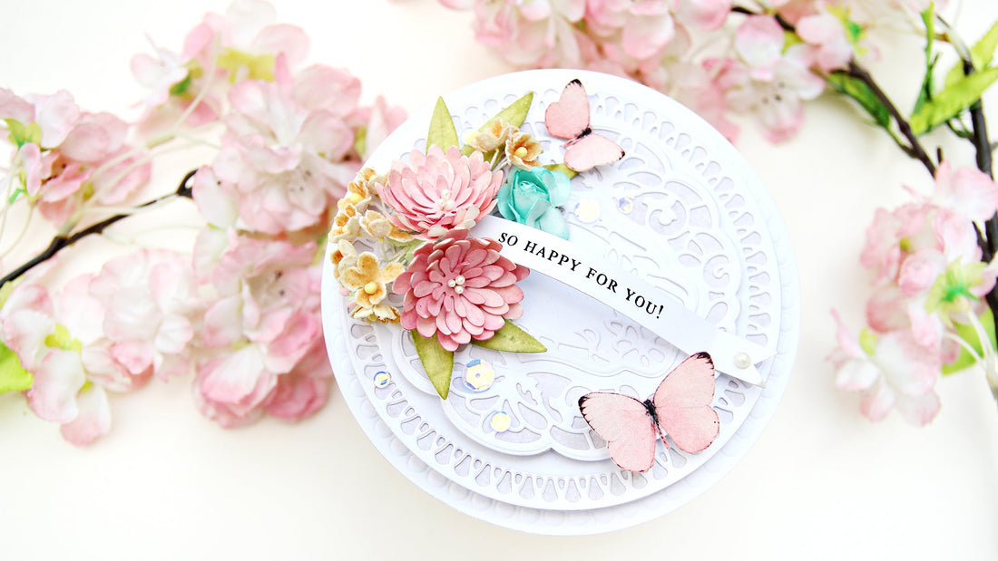 Video: Shaped Card featuring Vintage Treasures with Erum Tasneem