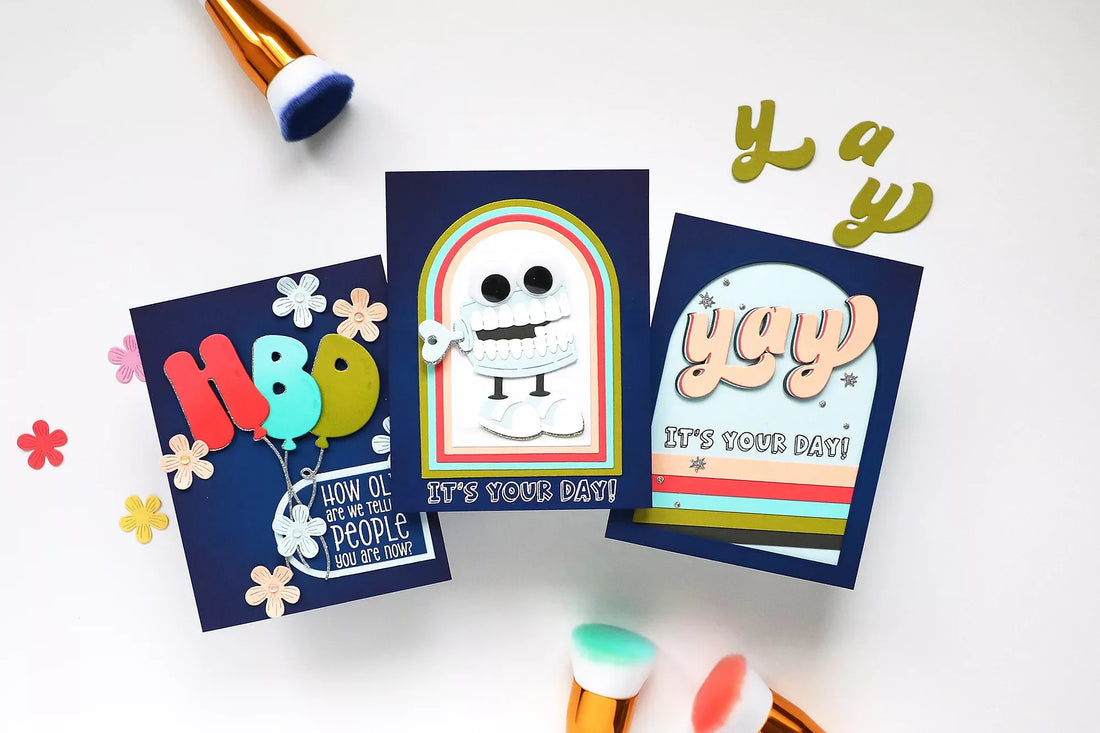 Colorful Birthday Card Ideas Using the Aged to Perfection Collection