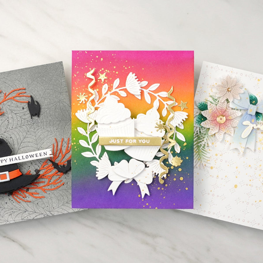 Embrace Every Season with 3 Gorgeous Die Cut Wreath Cards