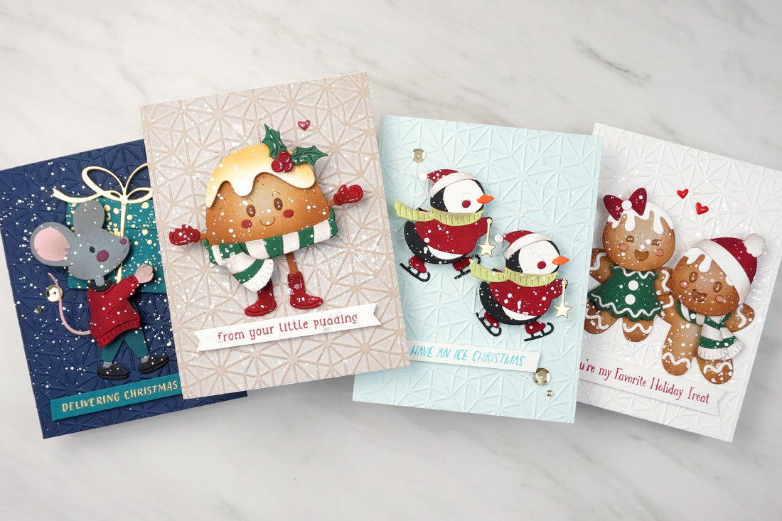 4 Groovy Interactive Cards featuring the Dancin’ Christmas Collection