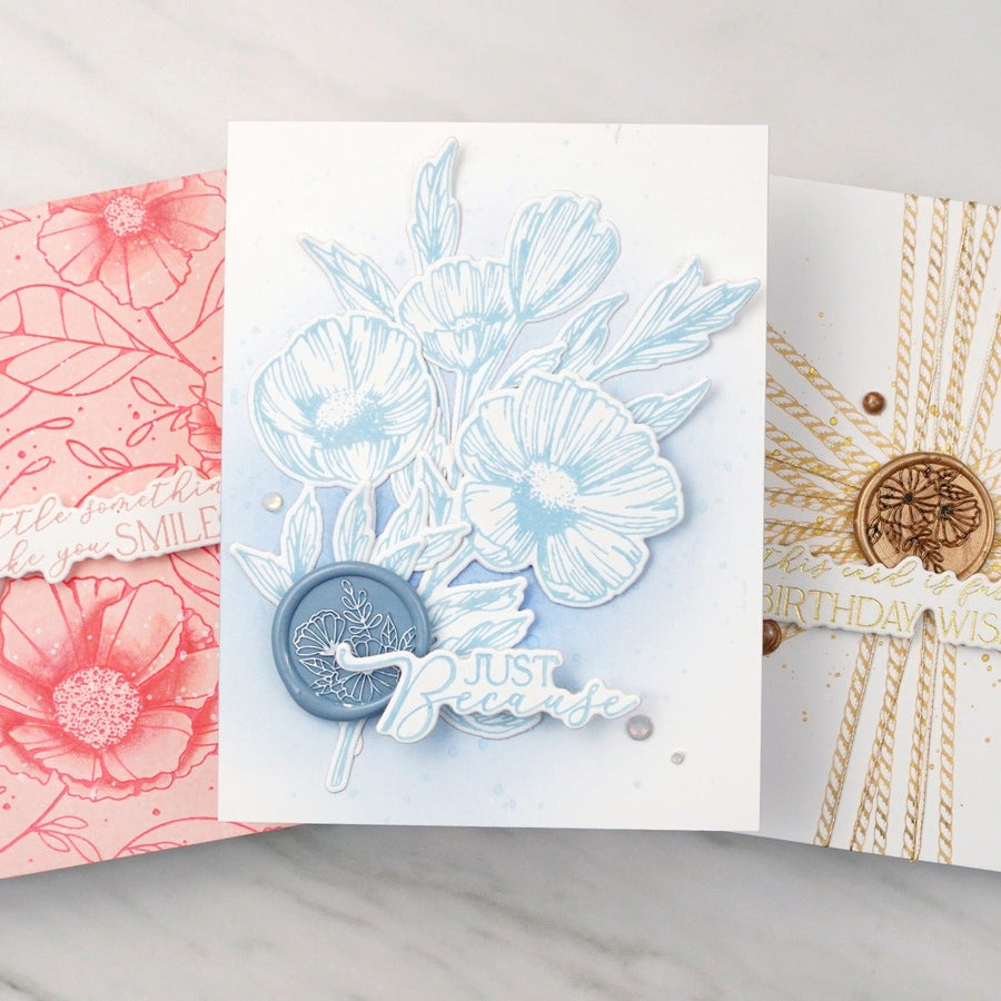 3 Expert Monochrome Techniques featuring Letter Pressed Cards