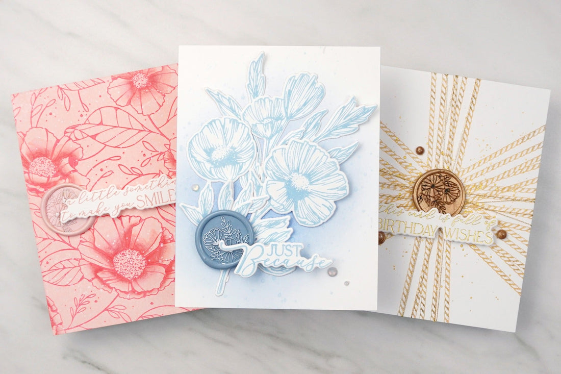 3 Expert Monochrome Techniques featuring Letter Pressed Cards