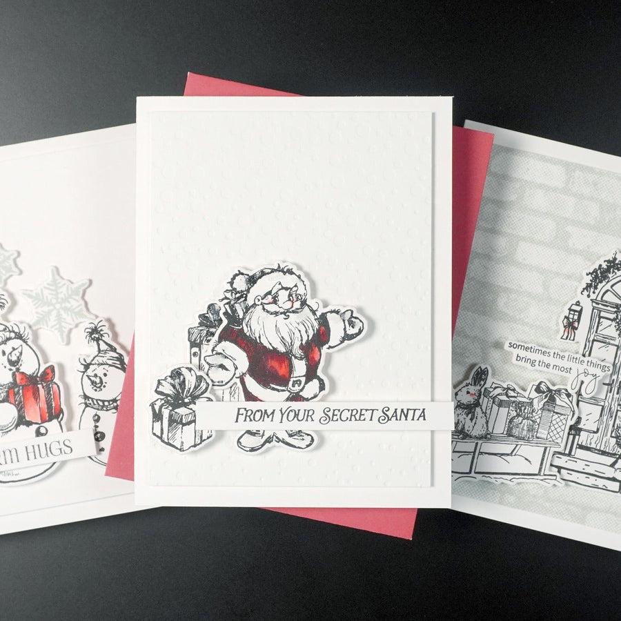 Modern Holiday Magic:  Minimalist Christmas Cards with Style