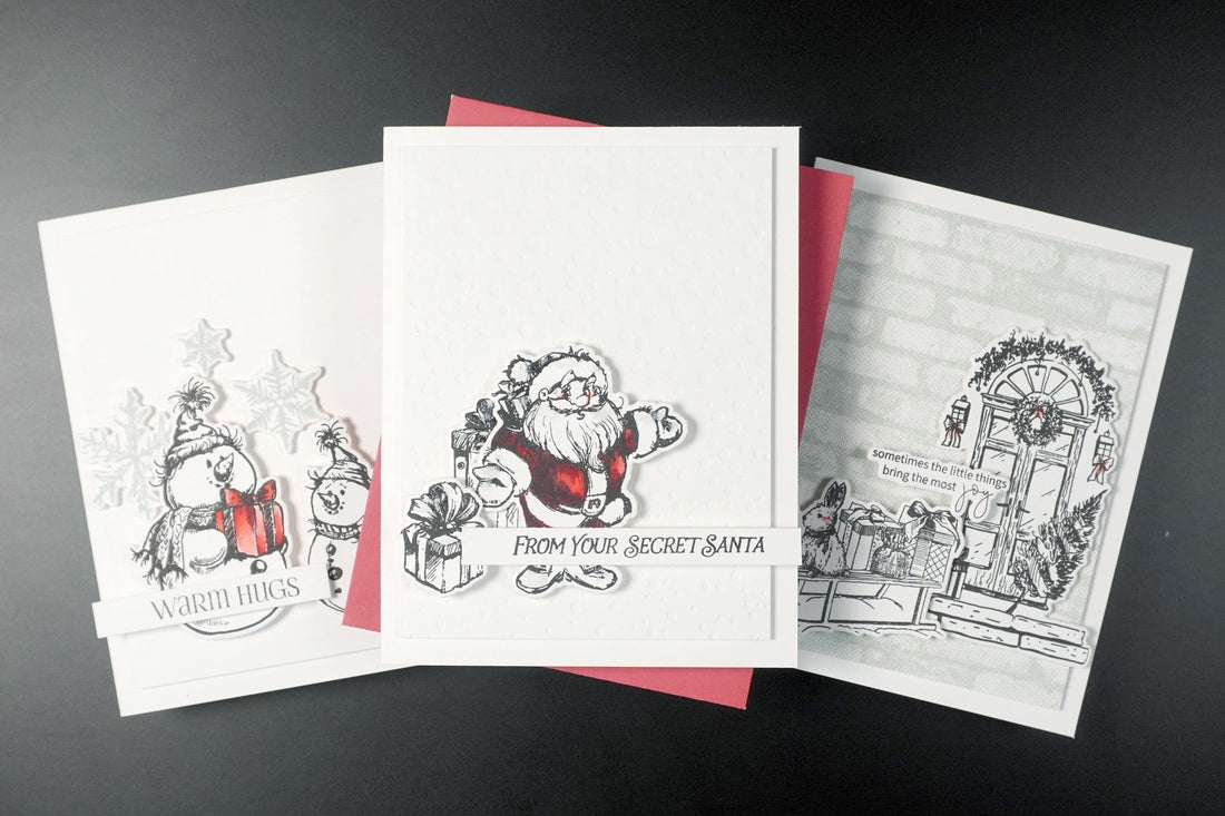 Modern Holiday Magic:  Minimalist Christmas Cards with Style